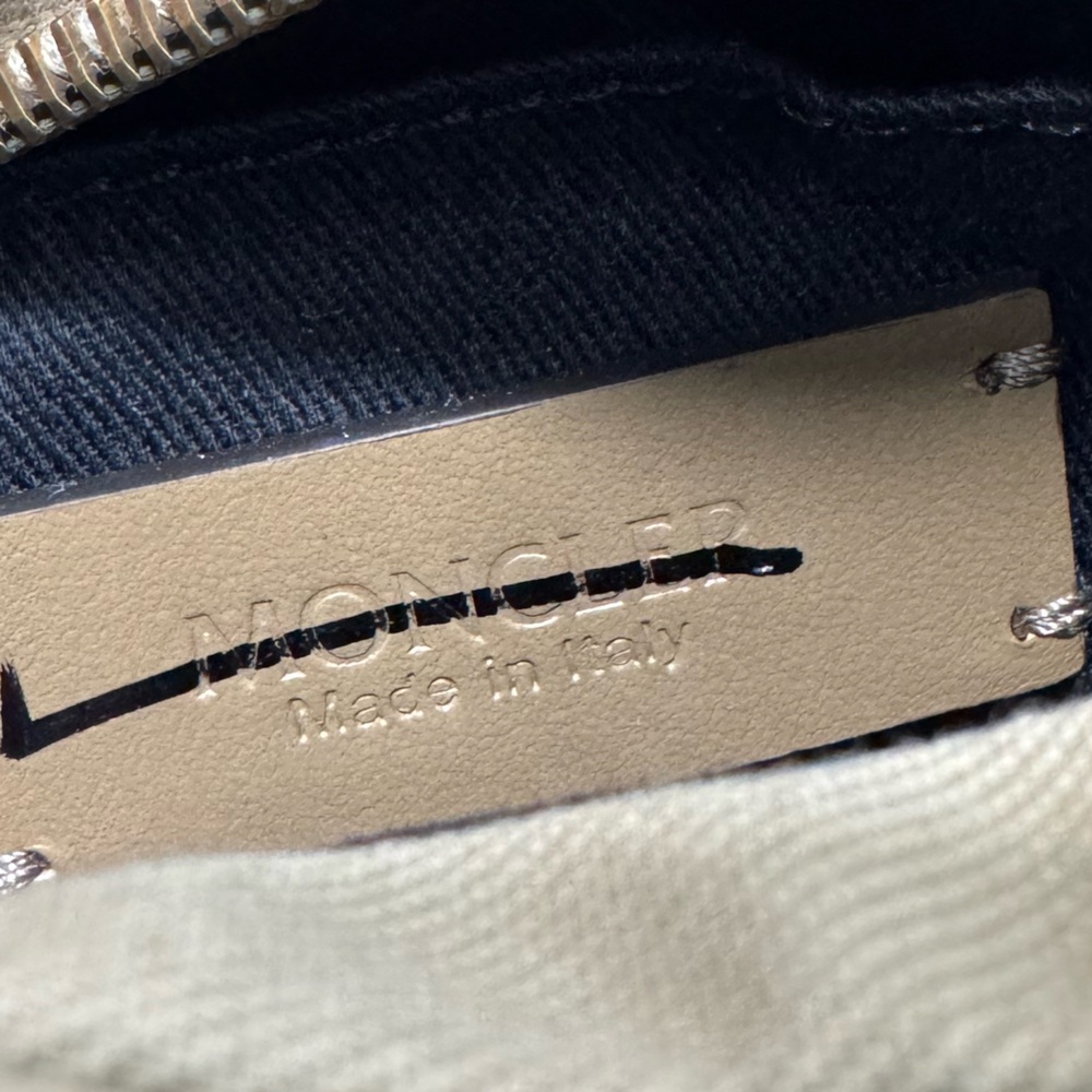 Moncler Micro Caradoc Tote Bag Khaki Gold - Picture 9 of 13